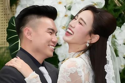Hoa hậu Đỗ Thị Hà được chồng nựng yêu