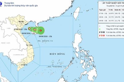 Áp thấp nhiệt đới ít có khả năng mạnh lên thành bão, Vịnh Bắc Bộ gió giật cấp 8