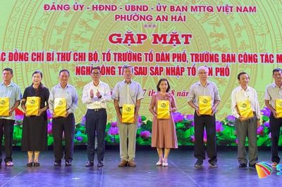 Phường An Hải gặp mặt, tri ân 386 cán bộ cơ sở nghỉ công tác sau sắp xếp tổ dân phố