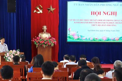 Phường Ngũ Hành Sơn hỗ trợ doanh nghiệp, hộ kinh doanh chuyển đổi số