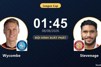 TRỰC TIẾPTrực tiếp Wycombe vs Stevenage: Đội hình xuất phát