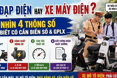 Xe điện nào học sinh được đi, loại nào phải có biển số và GPLX?