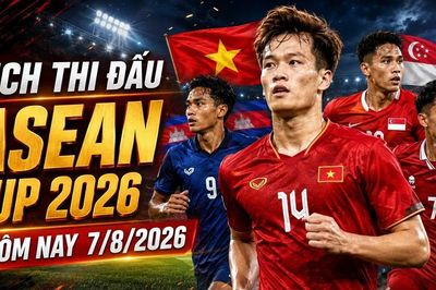 Lịch thi đấu, bảng xếp hạng ASEAN Cup 2026 (AFF Cup) hôm nay 7/8
