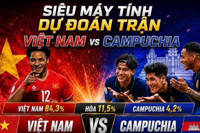Siêu máy tính dự đoán trận Việt Nam vs Campuchia: Chiến binh Sao Vàng nắm chắc 84,3% cơ hội củng cố ngôi đầu bảng A