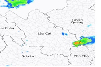 Lào Cai cảnh báo dông, lốc, sét, mưa đá và mưa lớn cục bộ
