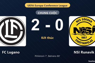 Thống kê trận đấu FC Lugano 2-0 NSI Runavik: K. Behrens tỏa sáng, FC Lugano giành trọn 3 điểm