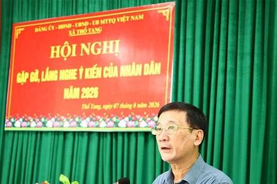 Xã Thổ Tang: Lắng nghe ý kiến Nhân dân để giải quyết kịp thời những vấn đề thực tiễn