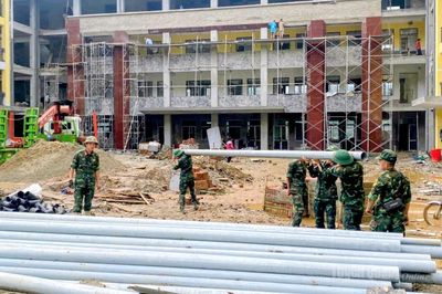 Lực lượng vũ trang hỗ trợ xây dựng Trường Phổ thông nội trú liên cấp các xã vùng biên