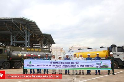 BSR xuất bán lô nhiên liệu Diesel sinh học B5 đầu tiên từ Nhà máy Lọc dầu Dung Quất