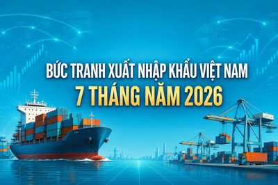 [Infographic] Bức tranh xuất nhập khẩu 7 tháng năm 2026