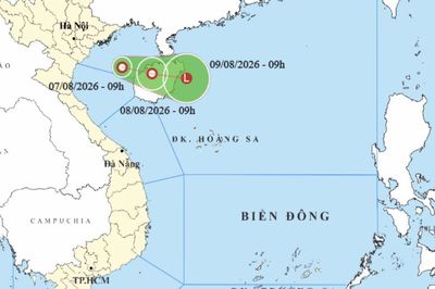 Dự báo thời tiết áp thấp nhiệt đới trên Vịnh Bắc Bộ