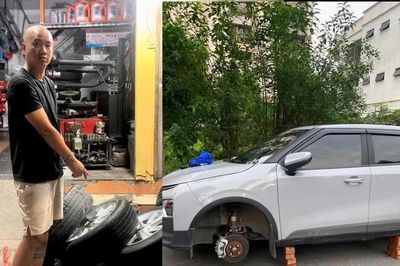 Truy xét nóng, làm rõ đối tượng trộm cắp bánh xe ô tô sau 6 giờ