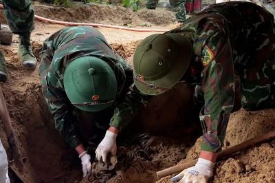Phát hiện, quy tập 1 hài cốt liệt sĩ tại xã Khe Sanh, tỉnh Quảng Trị