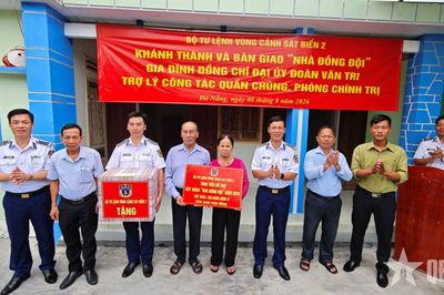 Vùng Cảnh sát biển 2 khánh thành, bàn giao 'Nhà đồng đội'