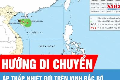 Áp thấp nhiệt đới trên vịnh Bắc bộ, ít có khả năng mạnh lên thành bão