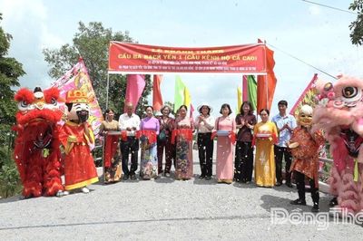 Xã Hoà Long: Khánh thành cầu Bạch Yến 1