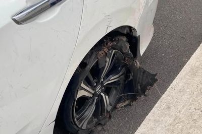 Cục CSGT đề nghị cung cấp thông tin phương tiện thủng lốp do mảnh sắt rơi vãi trên cao tốc