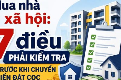 Infographic Mua nhà ở xã hội: 7 điều phải kiểm tra trước khi chuyển tiền đặt cọc