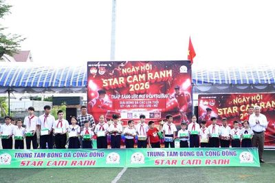 Phường Cam Ranh tổ chức Ngày hội Star Cam Ranh - “Thắp sáng ước mơ đến trường” và Giải bóng đá các lứa tuổi năm 2026