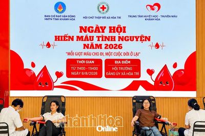 Xã Hòa Trí tổ chức ngày hội hiến máu tình nguyện