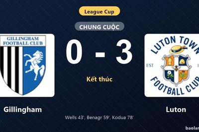 Thống kê trận đấu Gillingham 0-3 Luton: G. Kodua tỏa sáng, Luton giành chiến thắng, đi tiếp