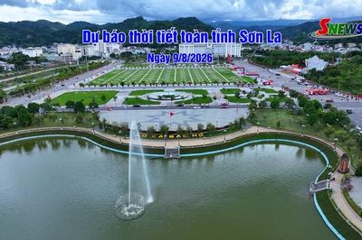 Dự báo thời tiết toàn tỉnh Sơn La ngày 9/8/2026Dự báo thời tiết toàn tỉnh Sơn La ngày 9/8/2026