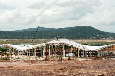 25.000 tấn thép dần định hình mái nhà ga T2 sân bay Phú Quốc