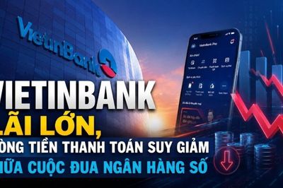 VietinBank lãi lớn, dòng tiền thanh toán suy giảm giữa cuộc đua ngân hàng số