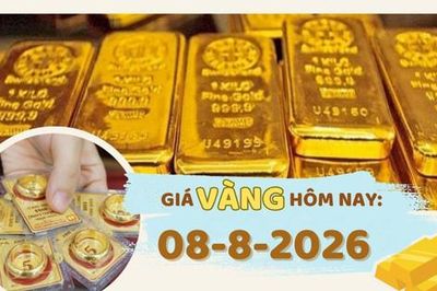 Giá vàng hôm nay 8-8: Tăng vọt