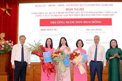 Phường Nghĩa Đô kiện toàn hệ thống cơ sở giáo dục công lập