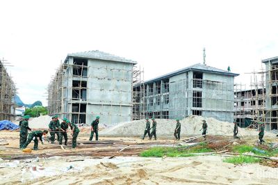 Sư đoàn 324, Quân khu 4: Chung sức đẩy nhanh tiến độ xây trường học