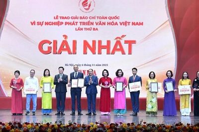 Giải báo chí toàn quốc 'Vì sự nghiệp phát triển Văn hóa Việt Nam' lần thứ tư siết quy định về sử dụng AI