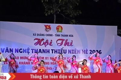 Sôi nổi hội thi văn nghệ Thanh thiếu niên hè năm 2026 xã Quảng Chính