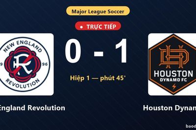 TRỰC TIẾPTrực tiếp New England Revolution vs Houston Dynamo: Houston Dynamo mở tỷ số