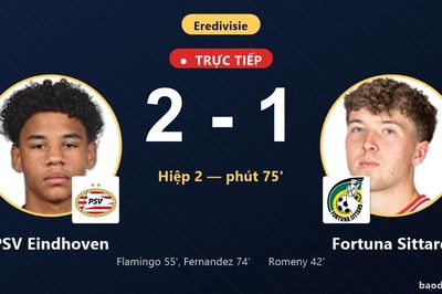 TRỰC TIẾPTrực tiếp PSV Eindhoven vs Fortuna Sittard: PSV Eindhoven vượt lên dẫn trước