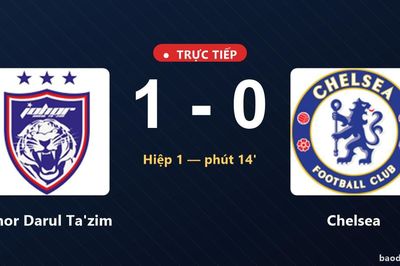 TRỰC TIẾPTrực tiếp Johor Darul Ta'zim vs Chelsea: Johor Darul Ta'zim mở tỷ số