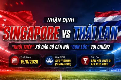 Nhận định Singapore vs Thái Lan: "Khối thép" xứ đảo có cản nổi "cơn lốc" Voi chiến?