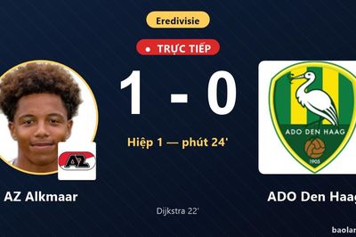 TRỰC TIẾPTrực tiếp AZ Alkmaar vs ADO Den Haag: AZ Alkmaar mở tỷ số
