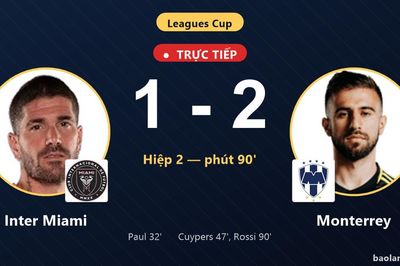 TRỰC TIẾPTrực tiếp Inter Miami vs Monterrey: Monterrey vượt lên dẫn trước