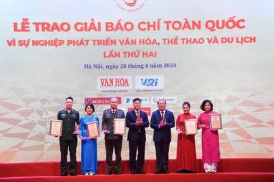 Giải báo chí Vì sự nghiệp Văn hoá Việt Nam có mức thưởng 100 triệu đồng