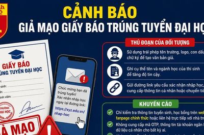 Cẩn trọng với giấy báo trúng tuyển, học bổng giả