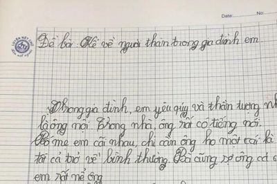 Bài văn tả ông nội khiến người viết chỉ muốn 'độn thổ' khi đọc lại