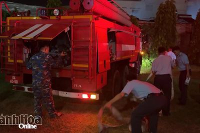 Trung đoàn 274, Sư đoàn 377 kịp thời giúp dân chữa cháy