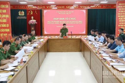 Họp Ban Tổ chức thực tập phương án chữa cháy và cứu nạn, cứu hộ cấp tỉnh năm 2026