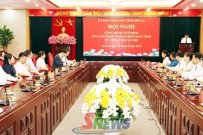 Công bố quyết định bổ nhiệm Giám đốc Sở Tài chính tỉnh Sơn La