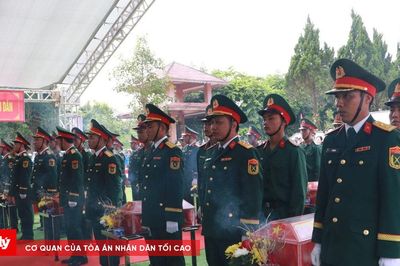 Lai Châu truy điệu, an táng 47 hài cốt liệt sĩ hy sinh năm 1951