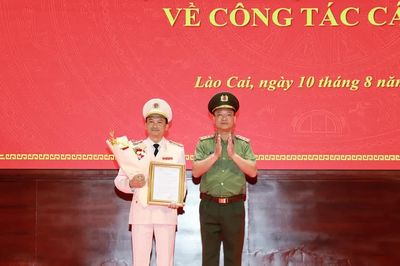 Công bố quyết định bổ nhiệm Giám đốc Công an tỉnh Lào Cai