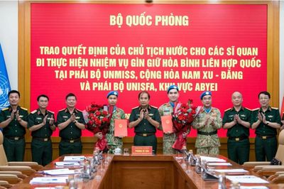 Việt Nam cử thêm sĩ quan tham gia gìn giữ hòa bình LHQ
