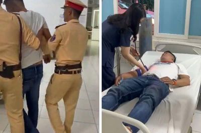 Đang tuần tra, CSGT Lâm Đồng bất ngờ gặp người đàn ông trong tình trạng nguy cấp bên đường