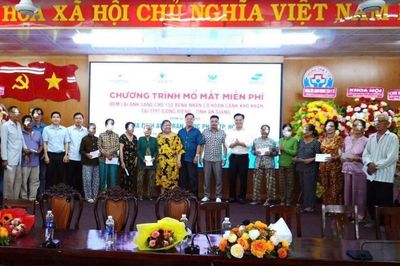 Phẫu thuật mắt miễn phí cho 150 bệnh nhân nghèo tại An Giang